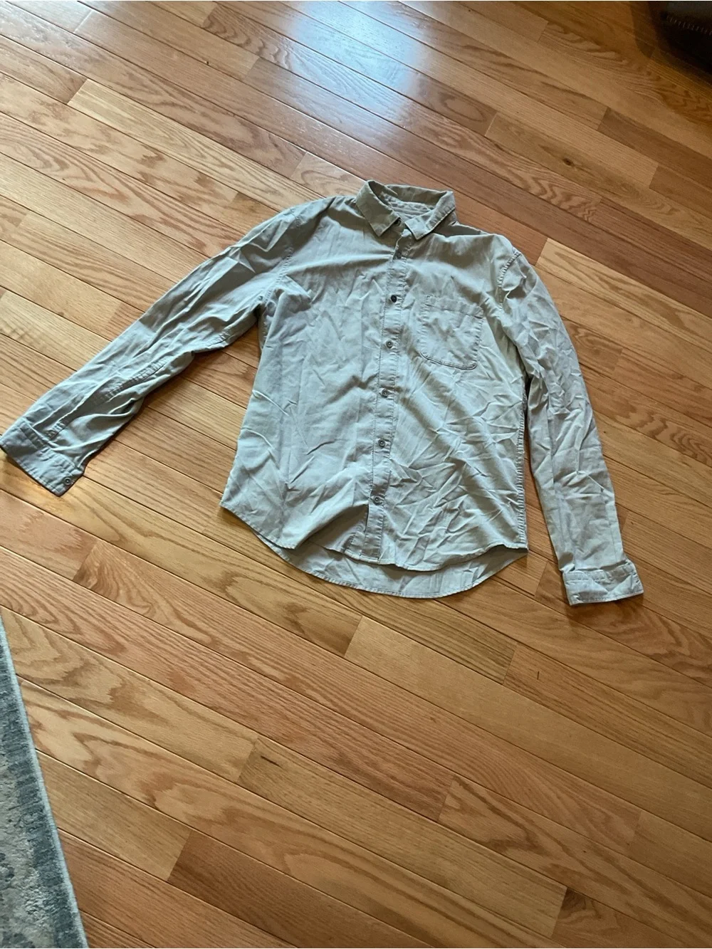 Lululemon Commission Men's Button-Down Shirt Gray Long Sleeve button down large - Picture 2 of 12